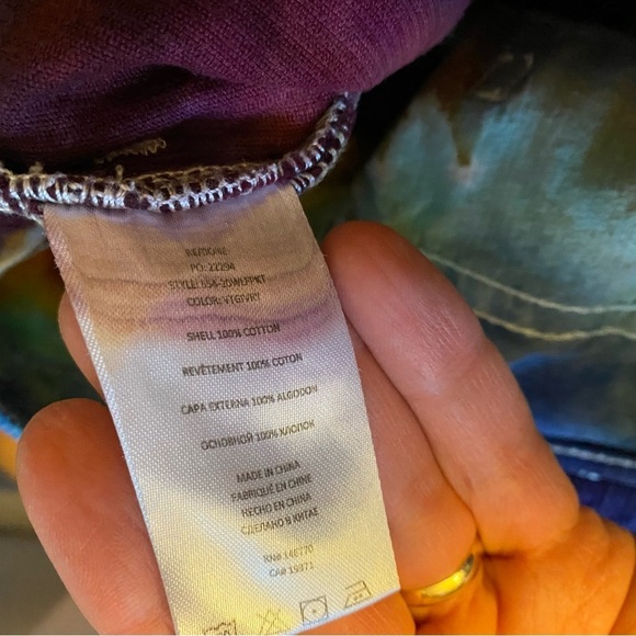 RE/DONE Corduroy Pants Womens Size 28 Small Tie Dye Hand Painted Redone Colorful - Picture 12 of 16